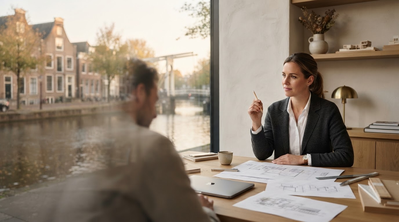Veer Kapitent visualisatie van verbonden datapunten die realtime marktanalyse symboliseren